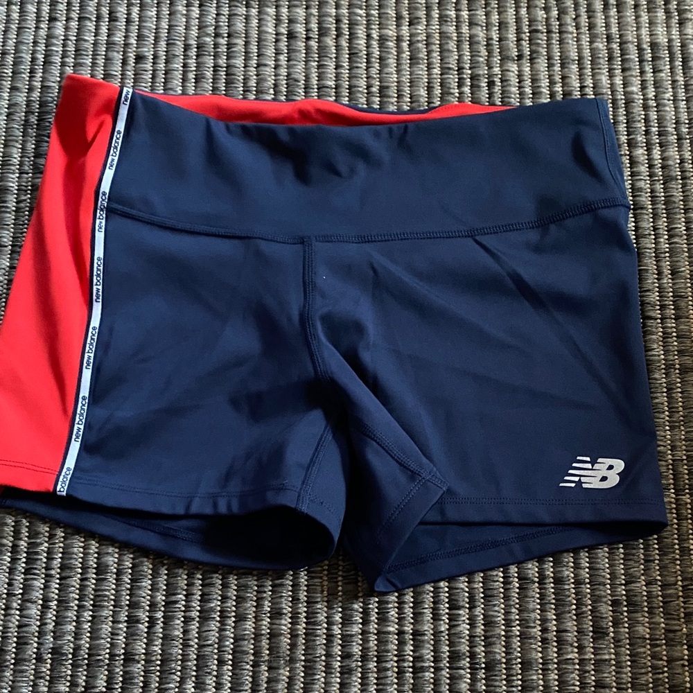 New Balance running shorts, size M , blue/red
